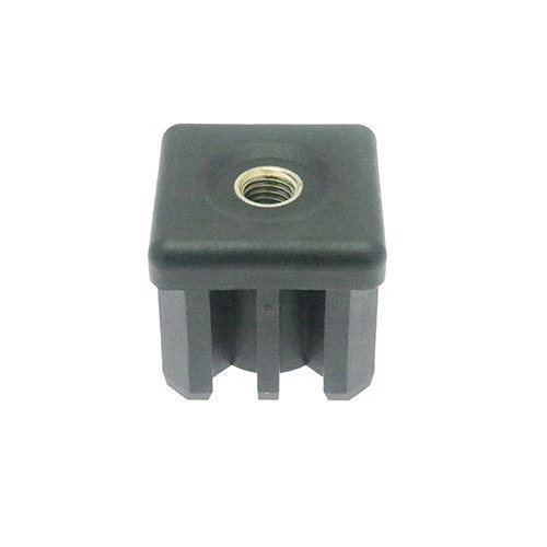 M12 x 50mm x 50mm - Heavy Duty Square Threaded Insert - Black - Stainless Steel | Vital Parts